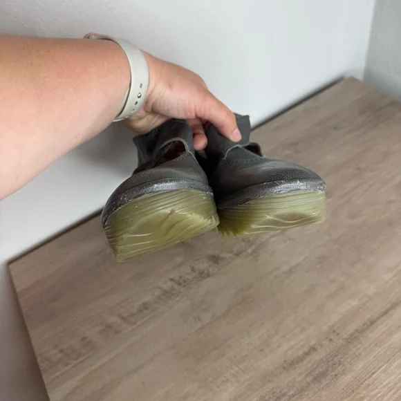 Fly London Yogo Wedge Sandals Leather Gray - Picture 3 of 9